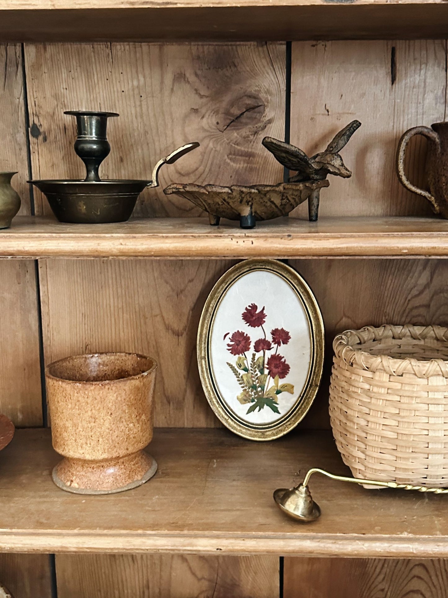 Vintage Pressed Dried Flower Picture