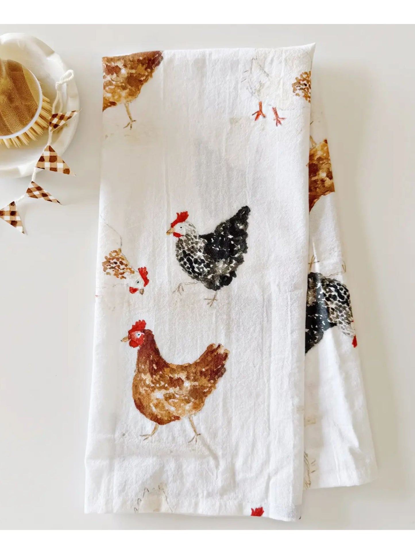 Chickens Tea Towel