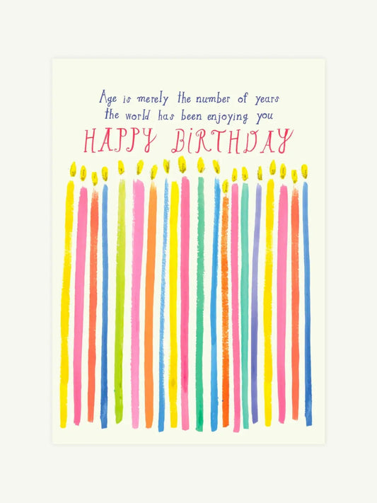 Age Is A Naughty Number Card