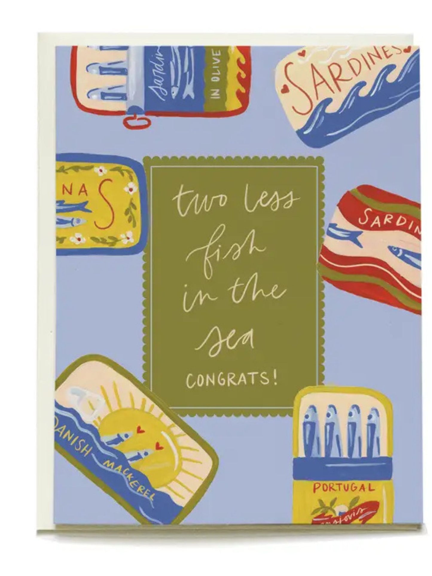 Sardines Wedding Greeting Card