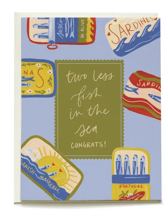 Sardines Wedding Greeting Card