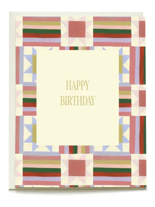Quilt Birthday Greeting Card