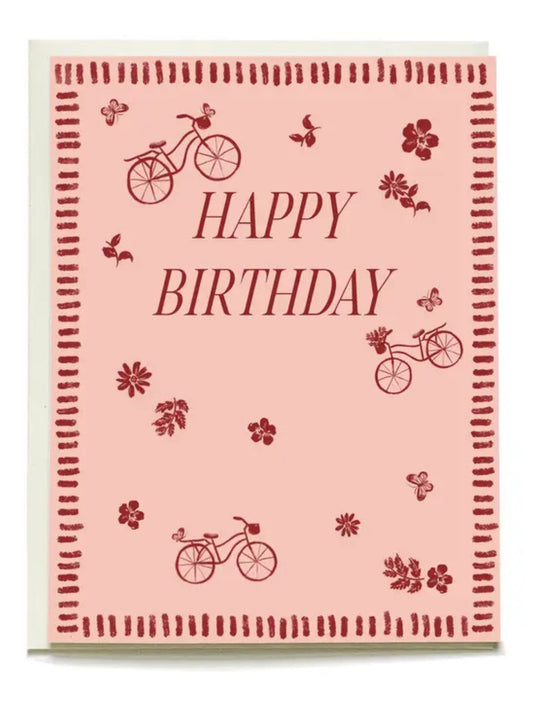 Bike Ride Birthday Greeting Card