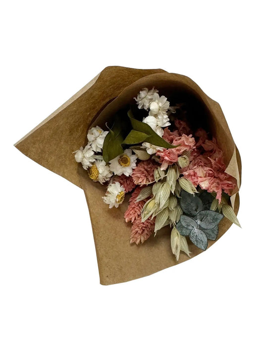 MINI Pink Larkspur & Baby Eucalyptus Bouquet Bundle