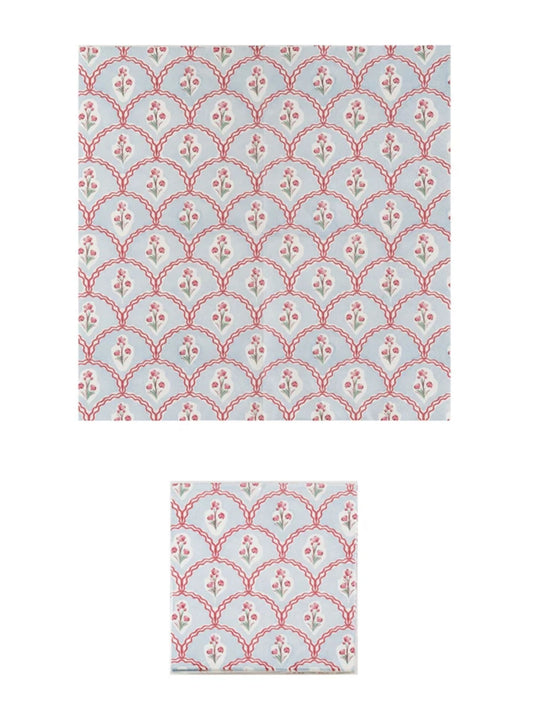 Paper Napkins w/ Floral Pattern