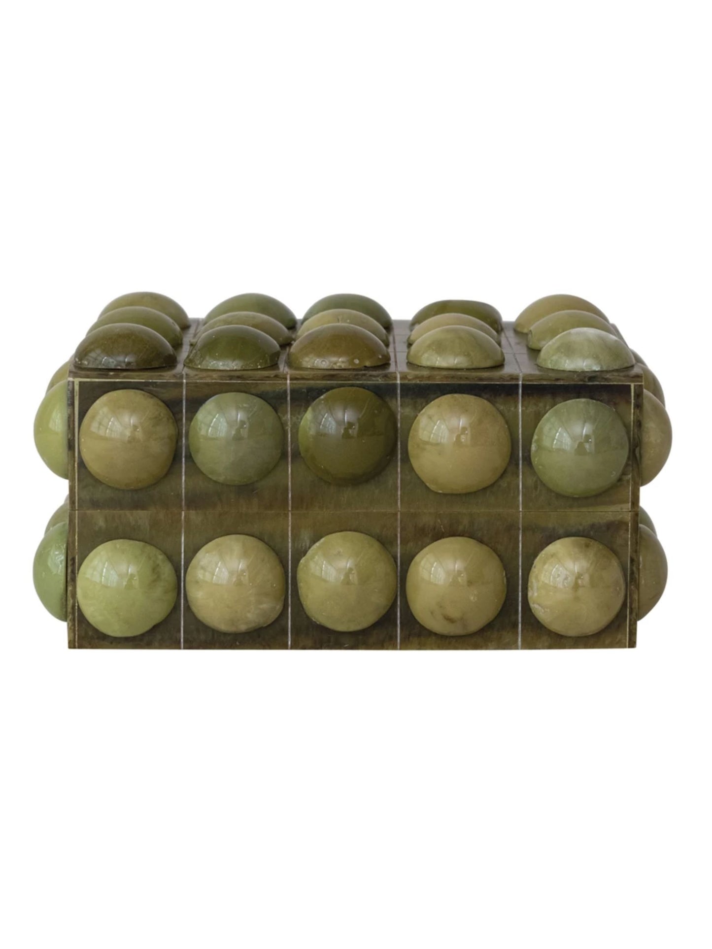 Handmade Marbled Resin Bobbin Box