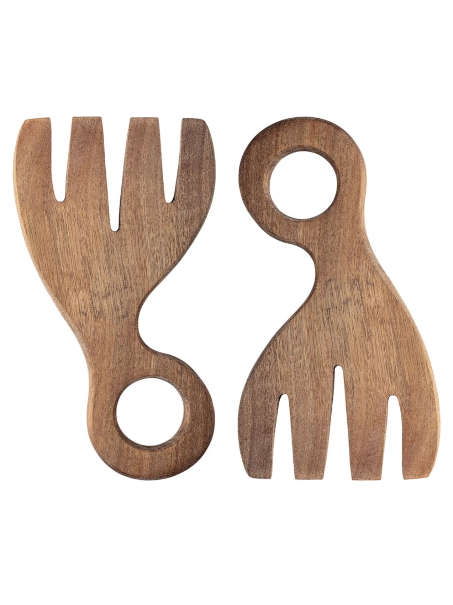 Acacia Wood Salad Servers Set of 2