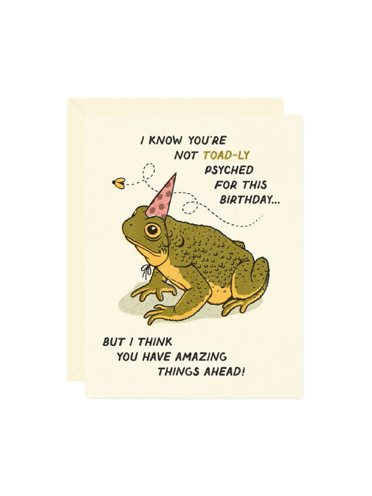 Toad-Ly Amazing Birthday Card