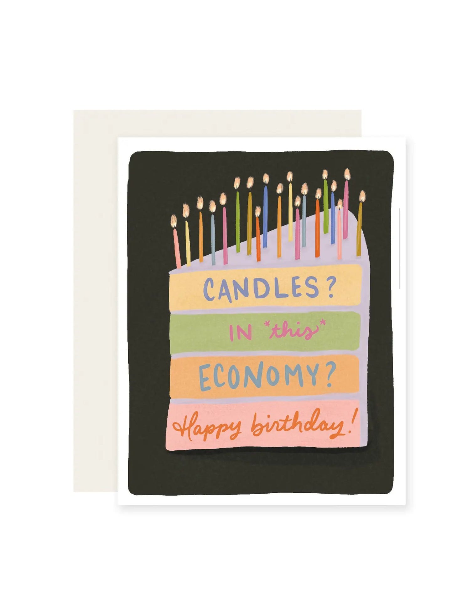 Candle Economy Birthday Card