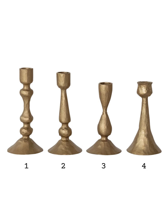 Hand-Forged Metal Taper Holder