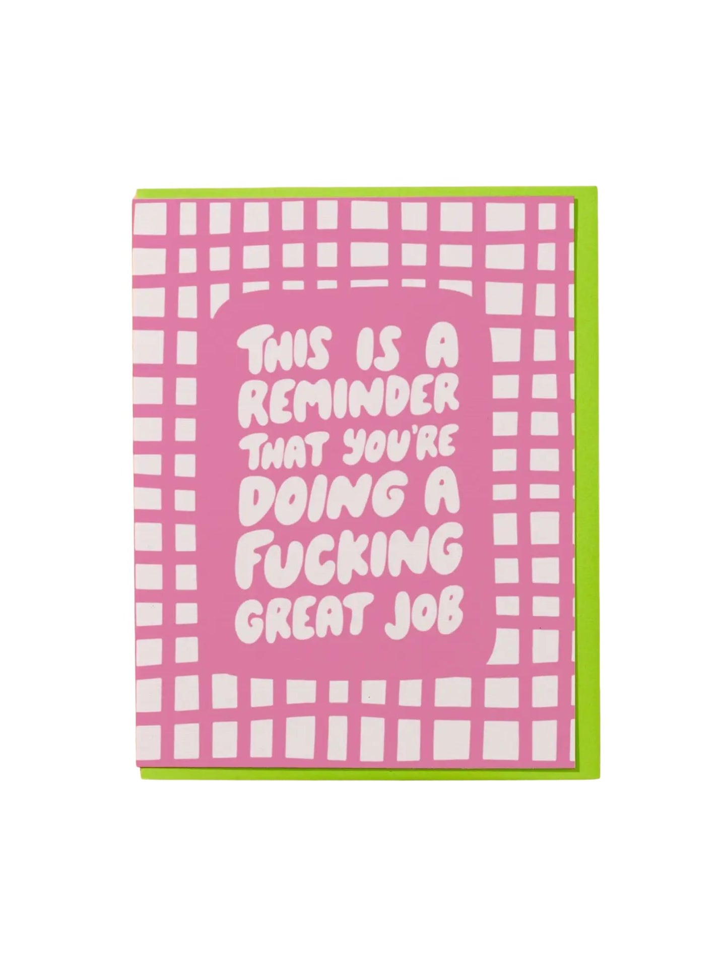You're Doing a Fucking Great Job Card