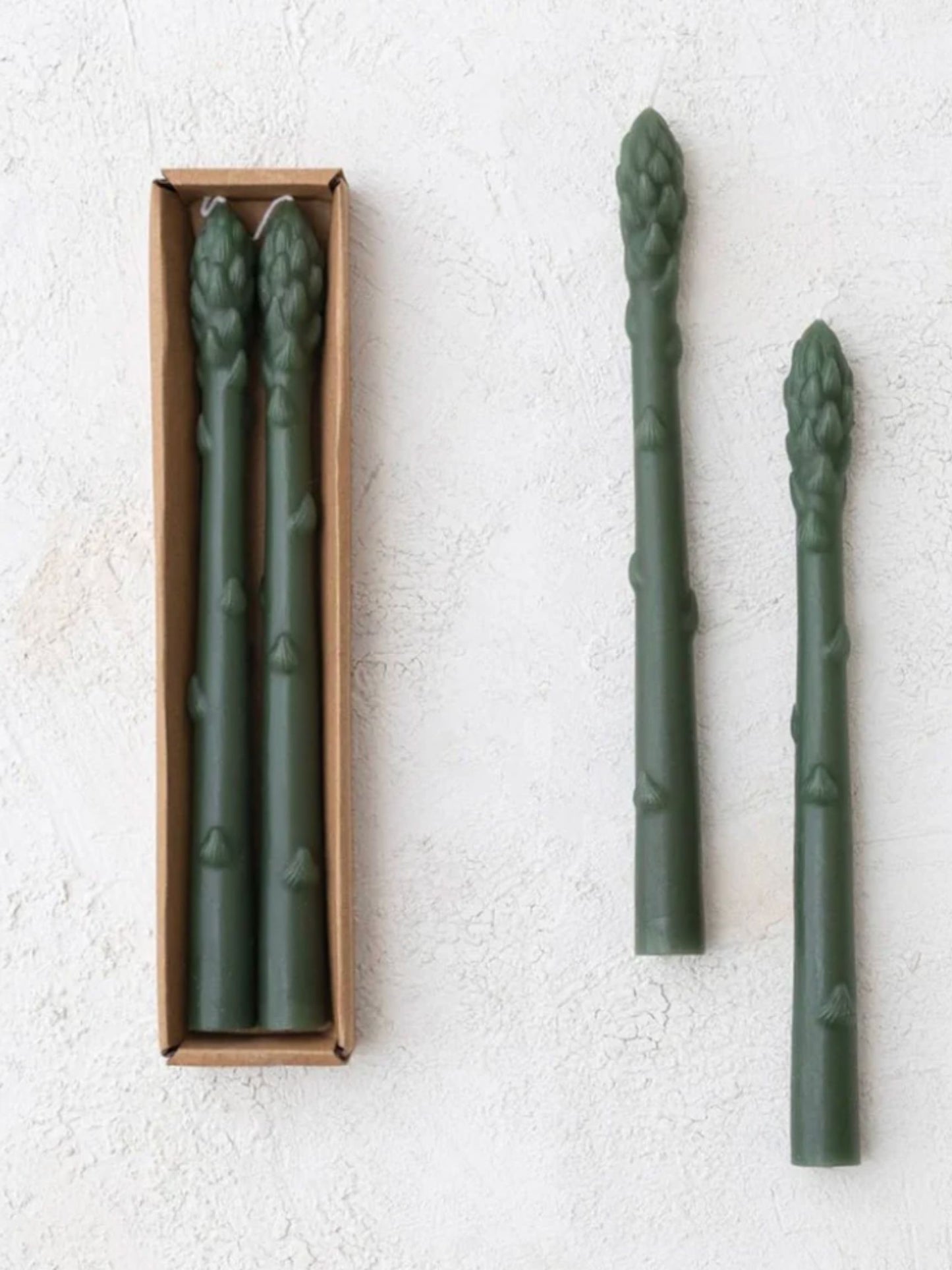 10" H Asparagus Shaped Taper Candle