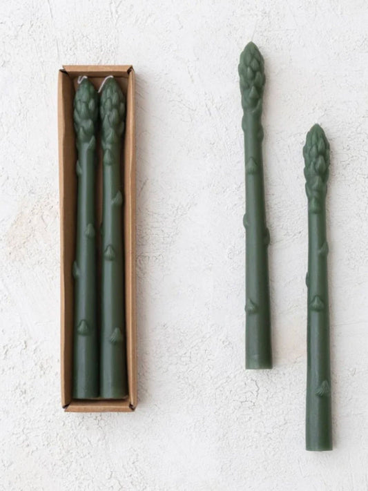 10" H Asparagus Shaped Taper Candle