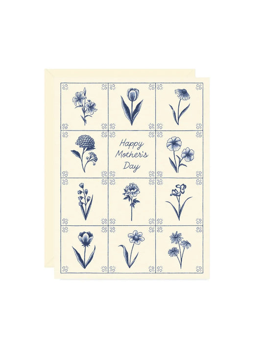 Delft Tile Mother’s Day Card