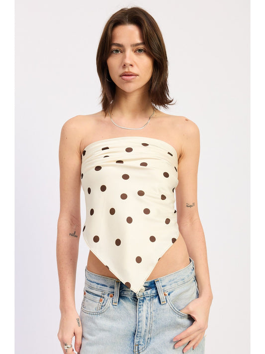 Polkadot Scarf Top