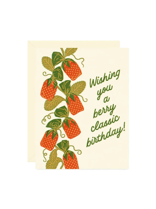Classic Strawberry Candy Birthday Card