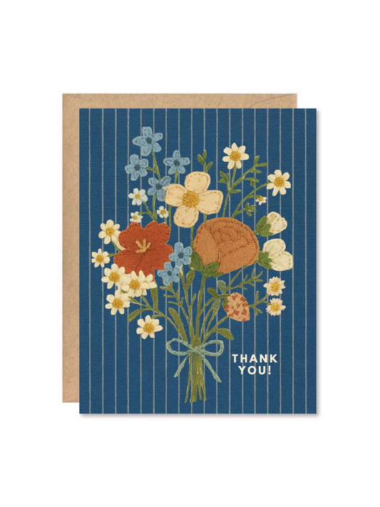 "Thank You" Floral Card