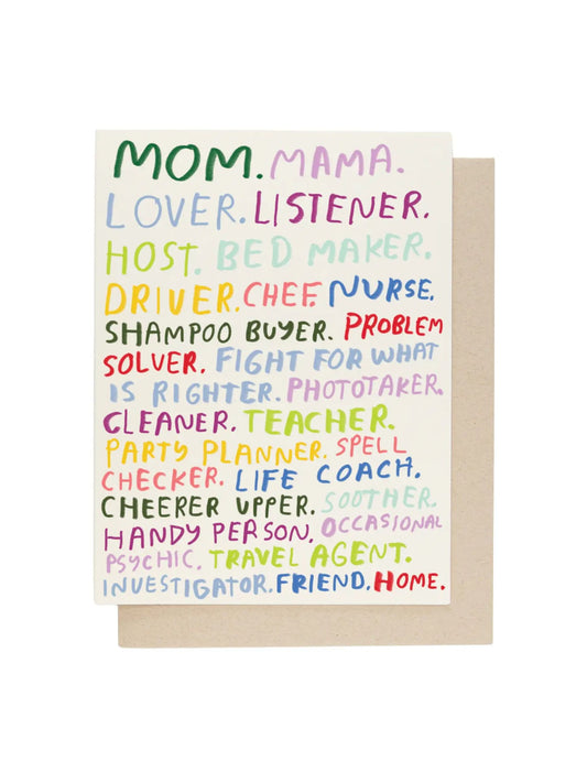 Mom You're All That Card