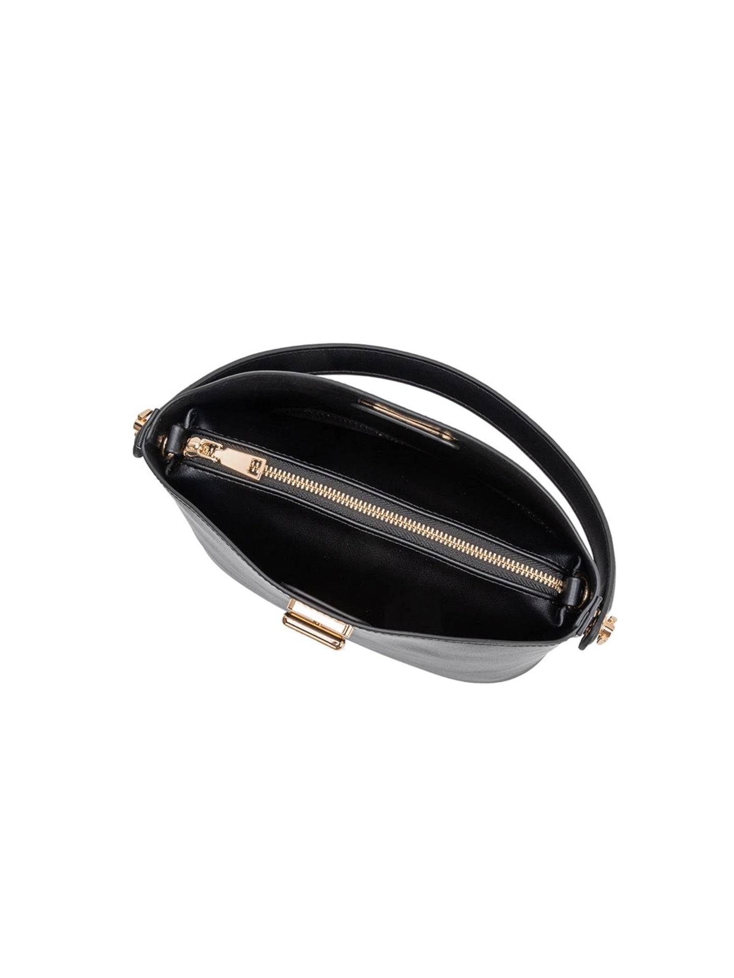Lana Recycled Vegan Leather Crossbody Bag - Black