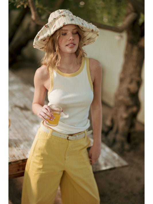 Color Contrasted Tank Top