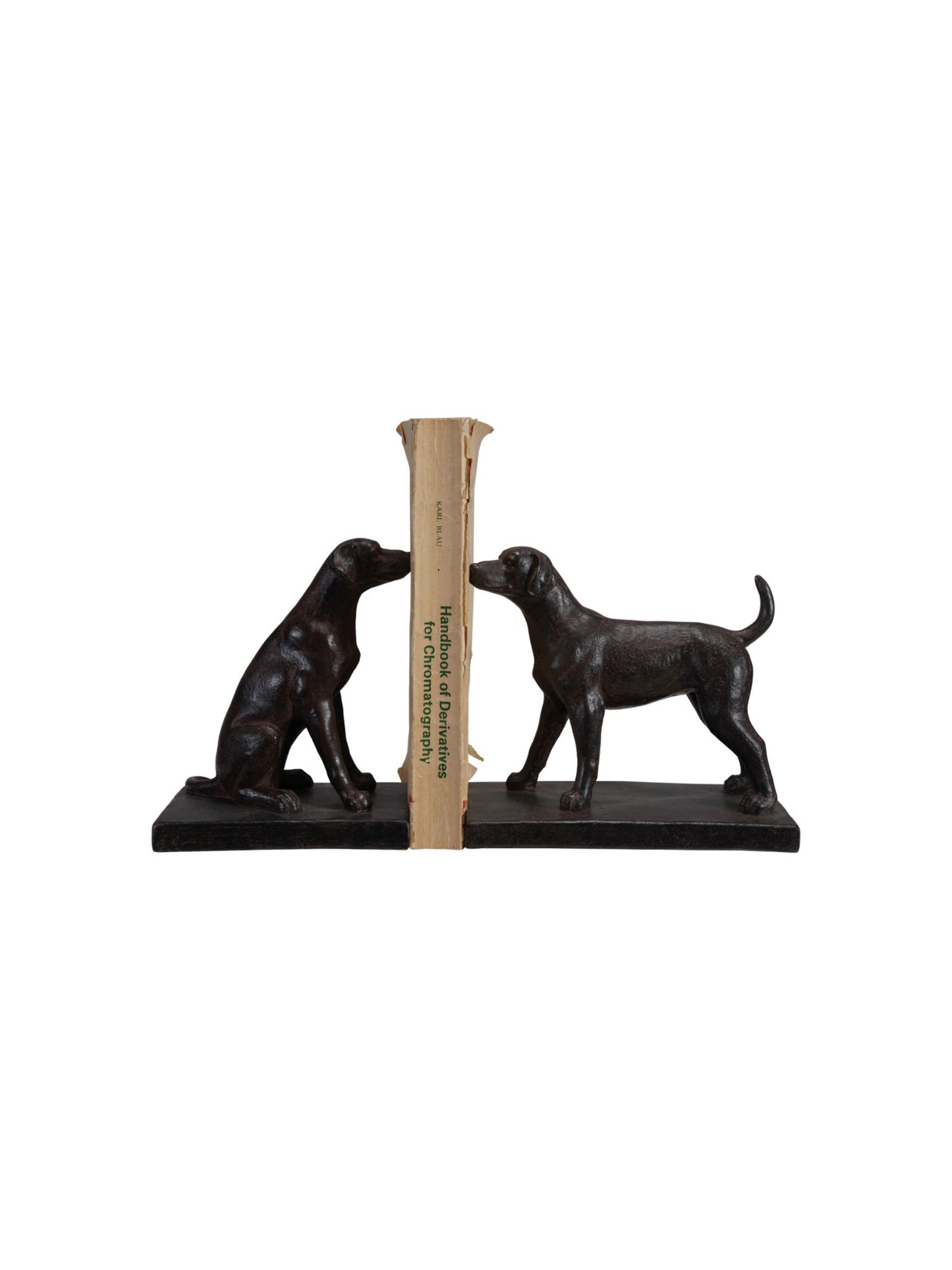 Resin Dog Book Ends