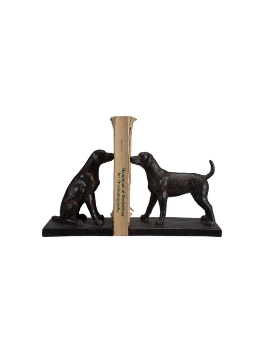 Resin Dog Book Ends