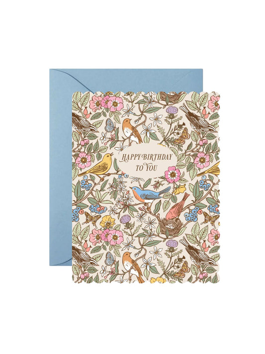 Songbirds Birthday Card