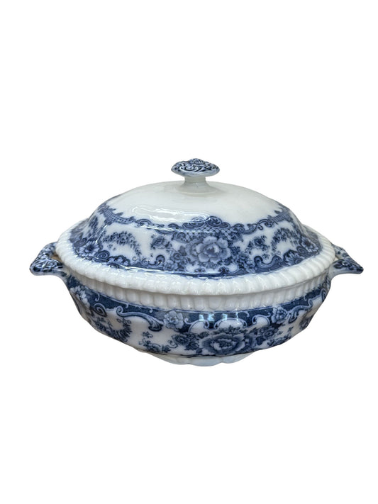 Vintage Blue Pattern Dinnnerware Dish w/ Lid - Pick Up Only