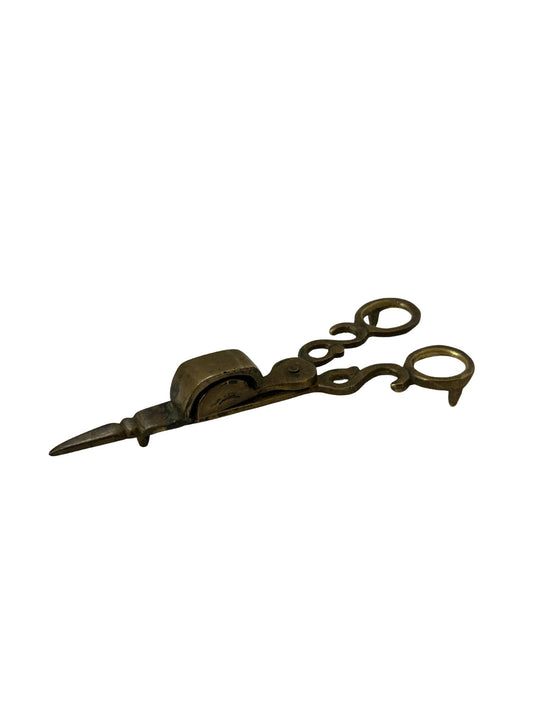 Vintage Brass Candle Snuffer and Scissors