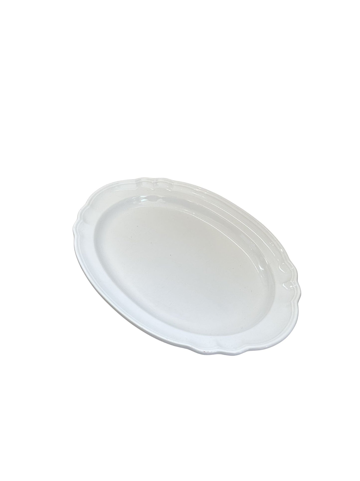 Vintage White Pfaltzgraff Oval Serving Platter