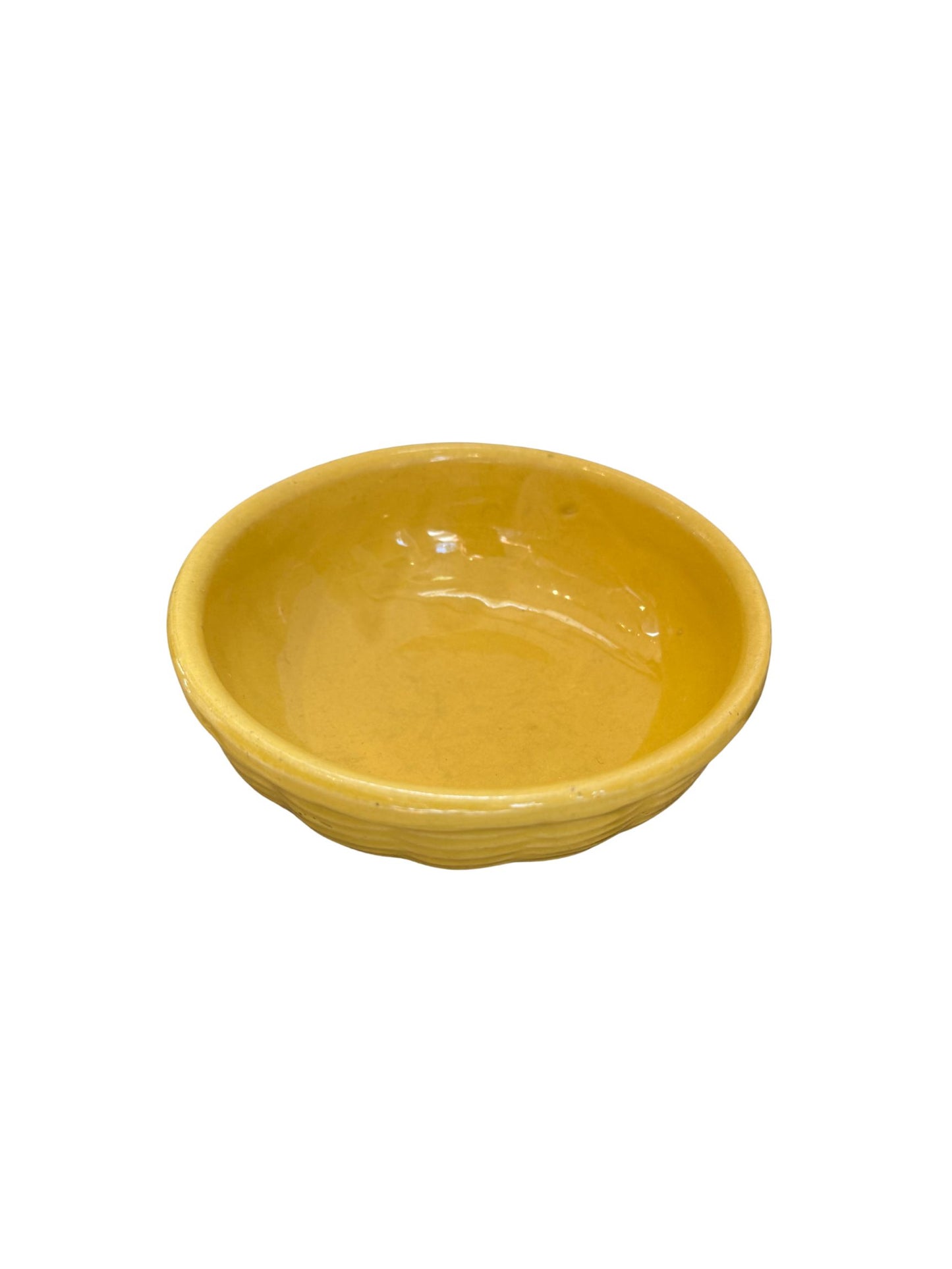 Vintage Yellow Watt Ovenware Bowl