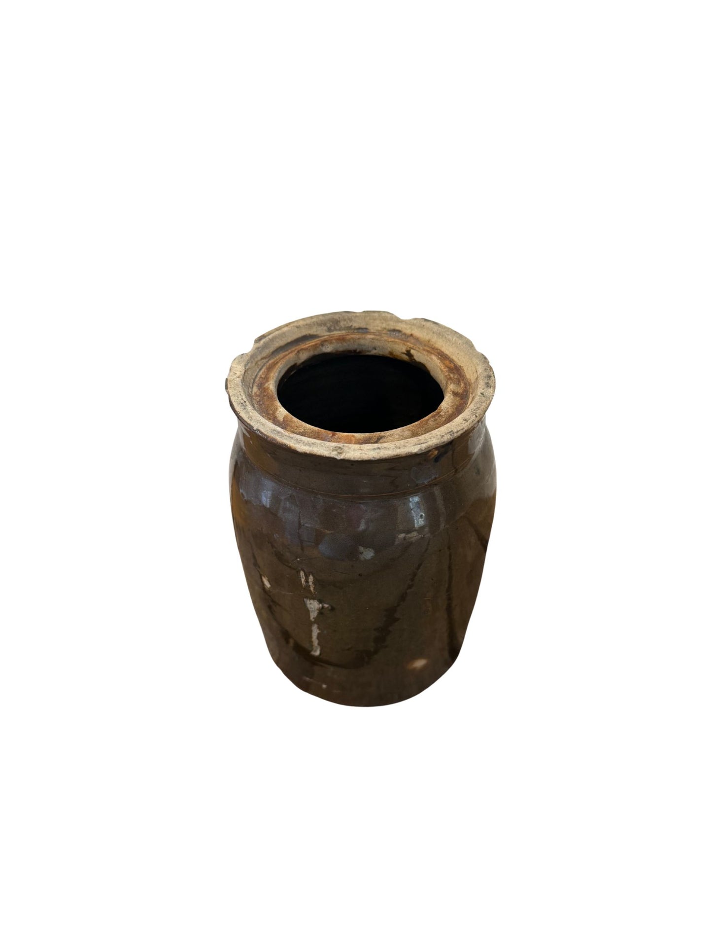 Vintage Small Brown Crock