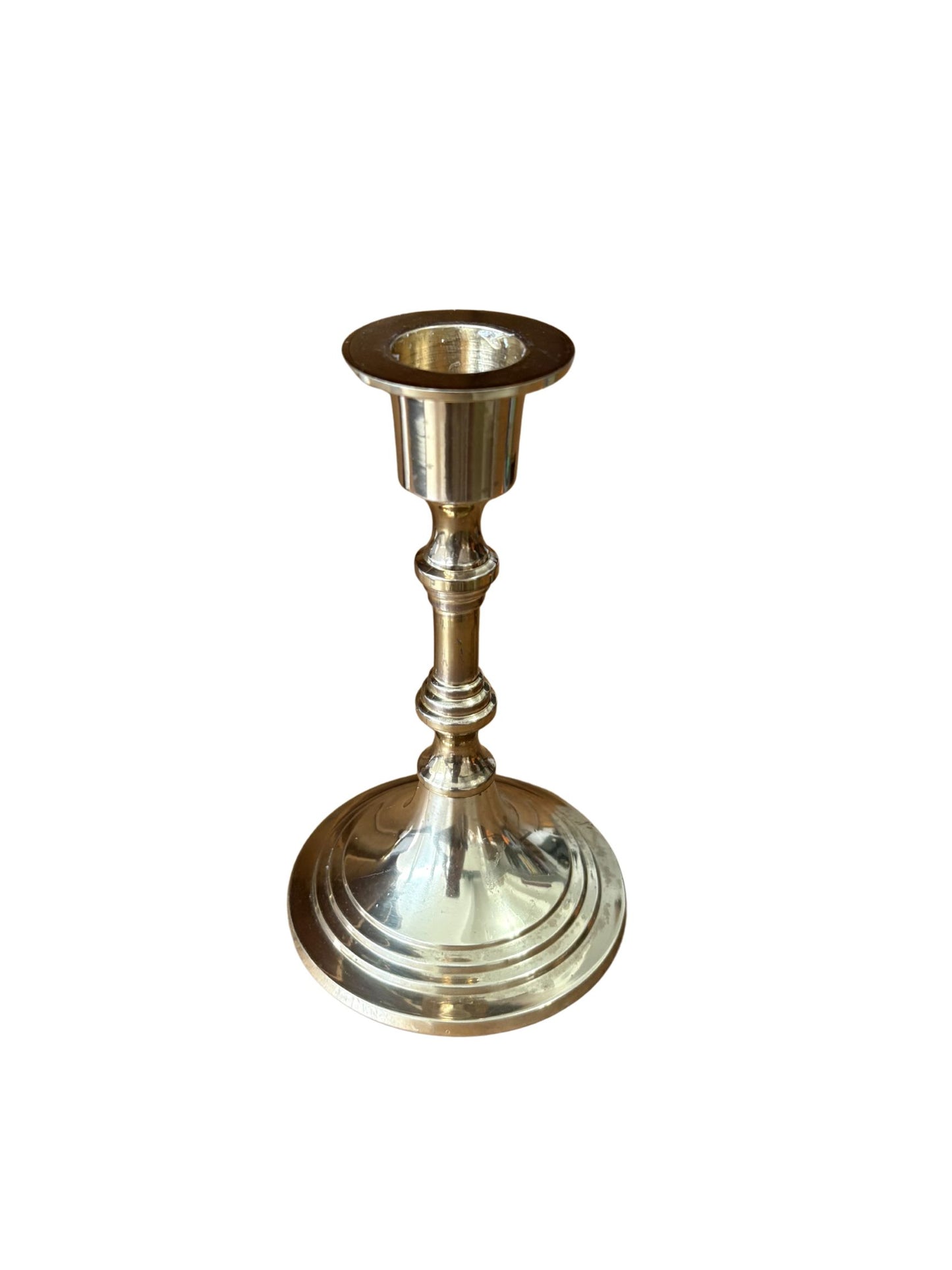 Vintage Brass Candlestick Holder - Medium
