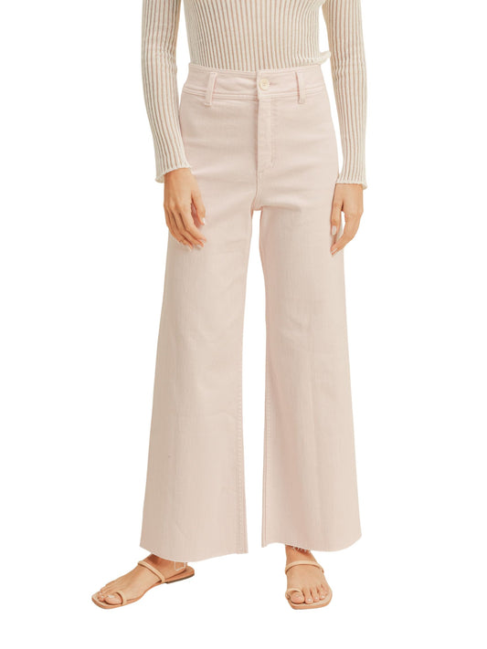 Franny Straight Wide Leg Pants - Strawberry Shake