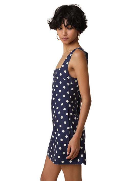 Norah Polkda Dot Sleeveless Mini Dress