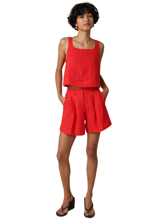 Lina Linen Tailored Shorts