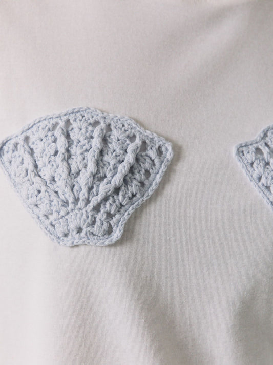 Crochet Patched T-Shirt