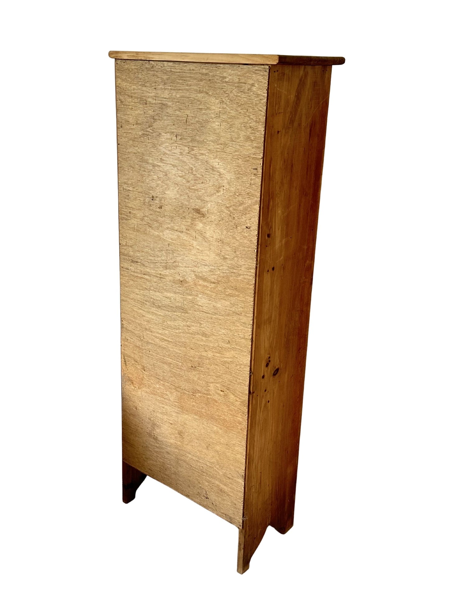 Vintage Wood Slim Curio Cabinet - Pick Up Only