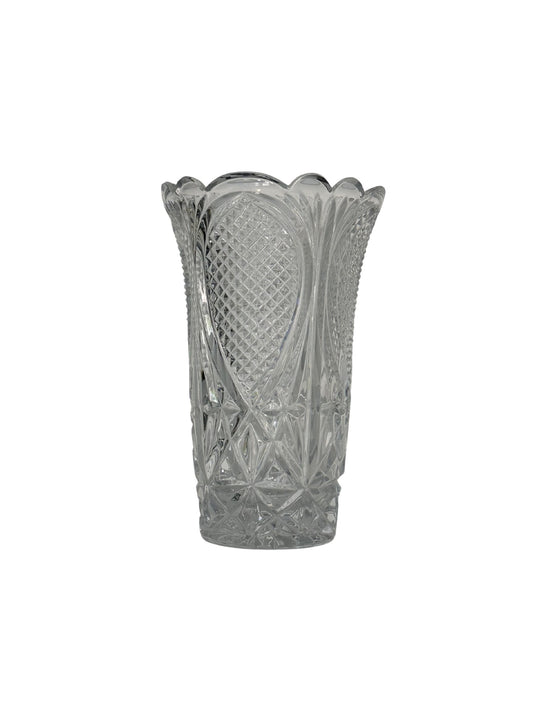 Vintage Crystal Glass Vase - Pick Up Only