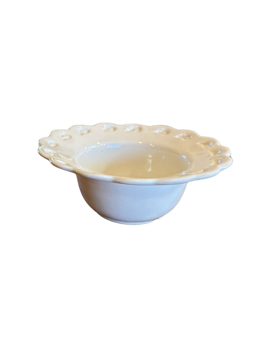 Vintage California Pottery Scalloped Bowl - L48