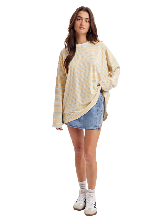 Oversized Stripe Knit Top