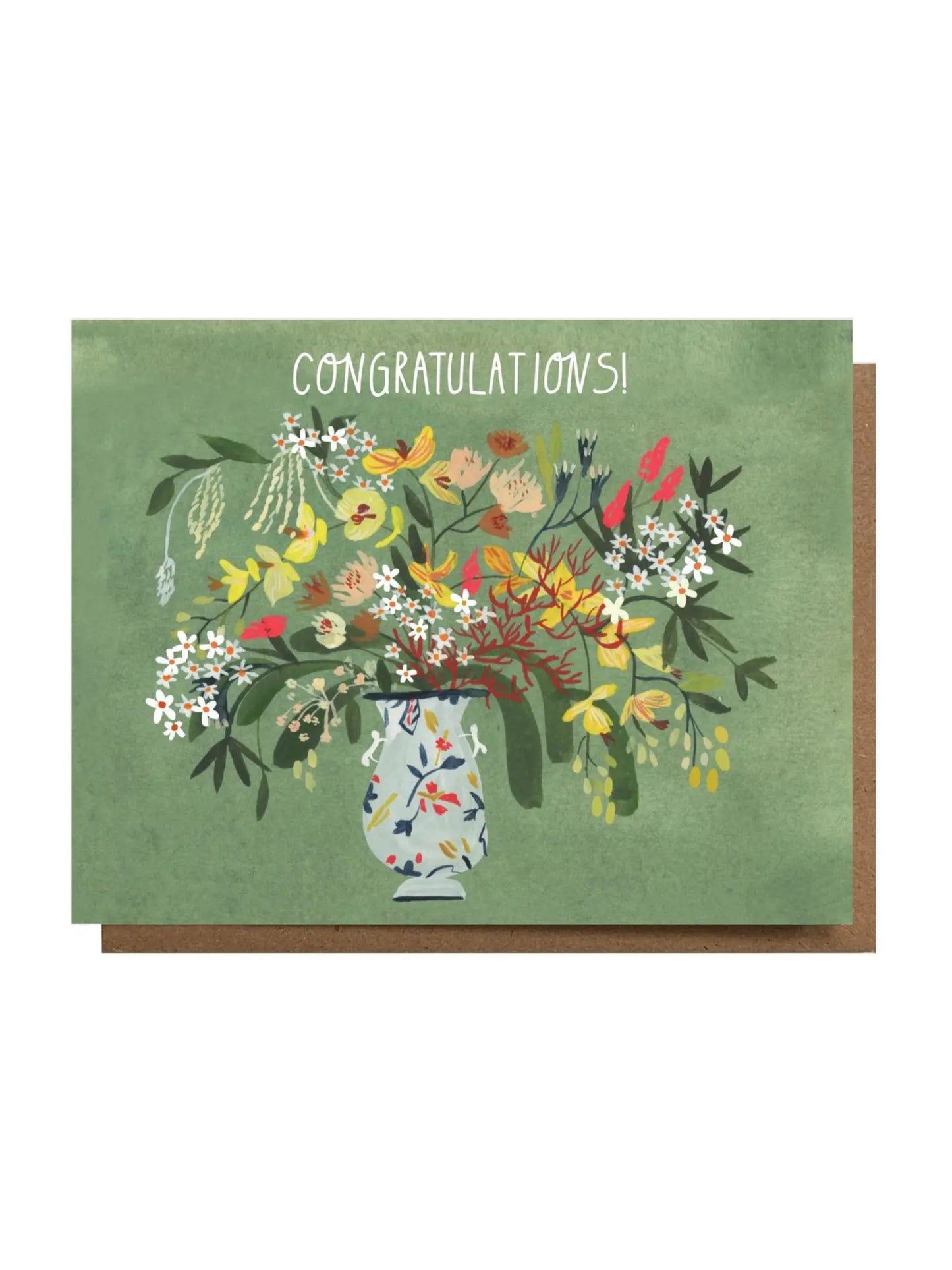 Congratulations Floral Greeting Card