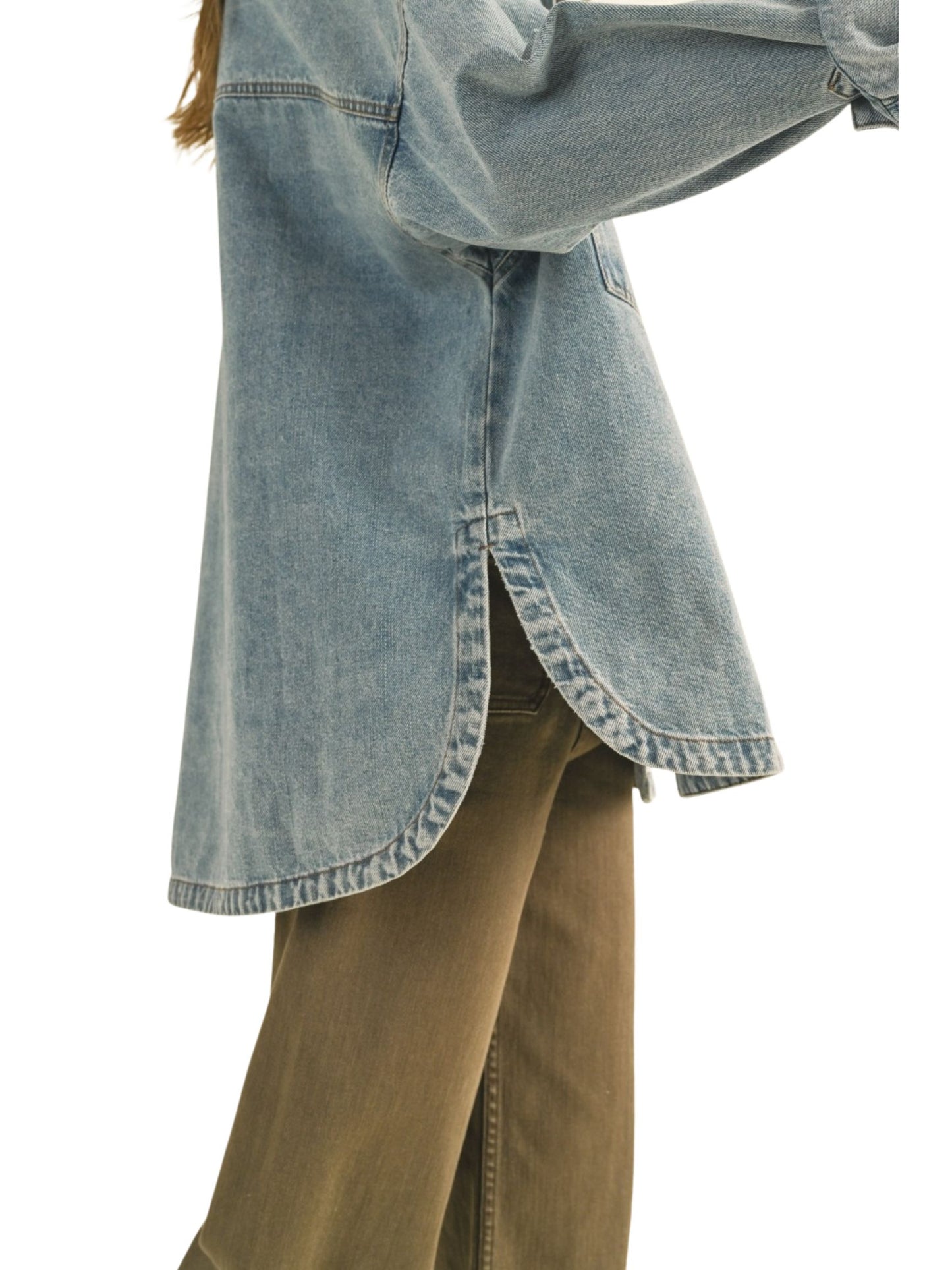 Lilly Button Denim Shacket