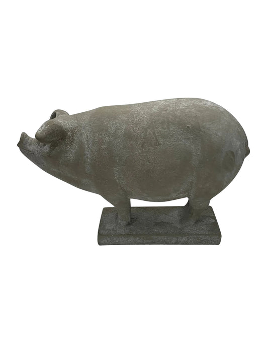 English Garden Cement Piglet