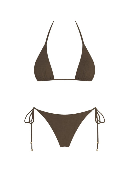 Endless Summer Bikini Top- Coffee