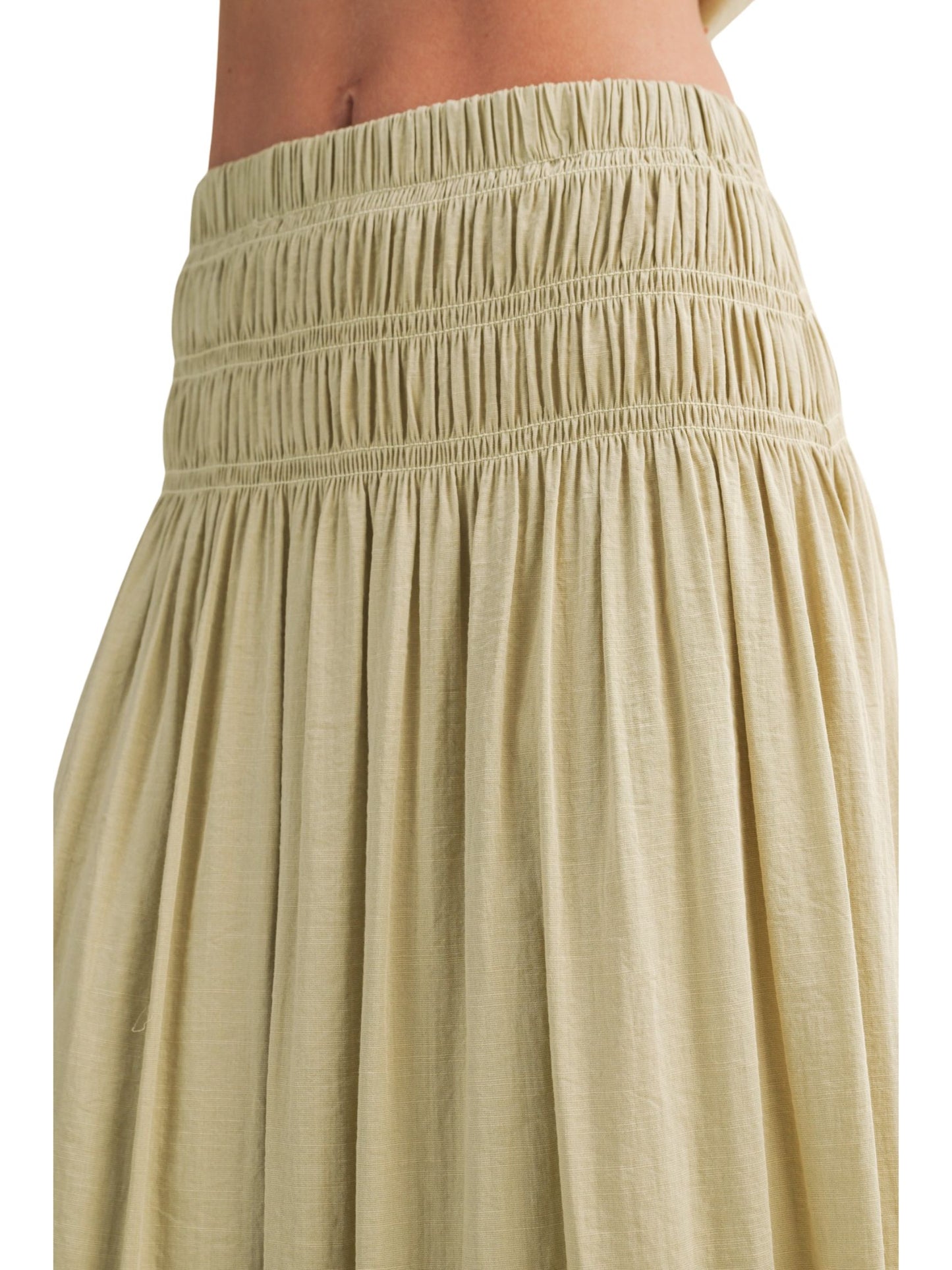 The Selma Smocked Maxi Skirt