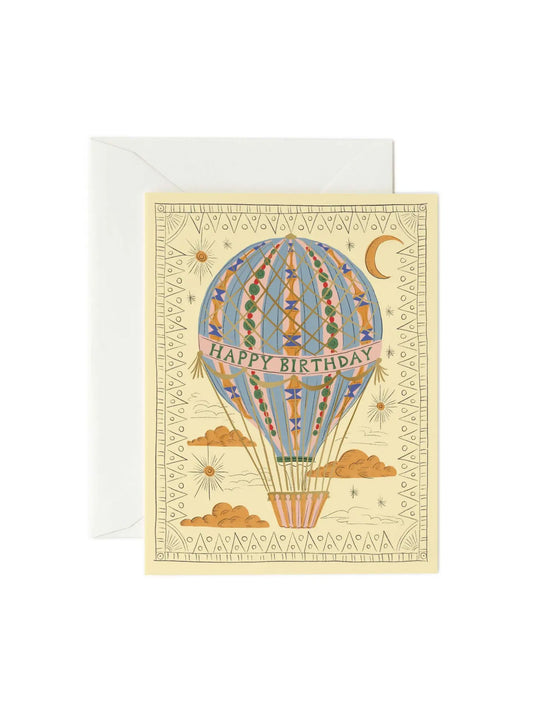 Hot Air Balloon Birthday Card
