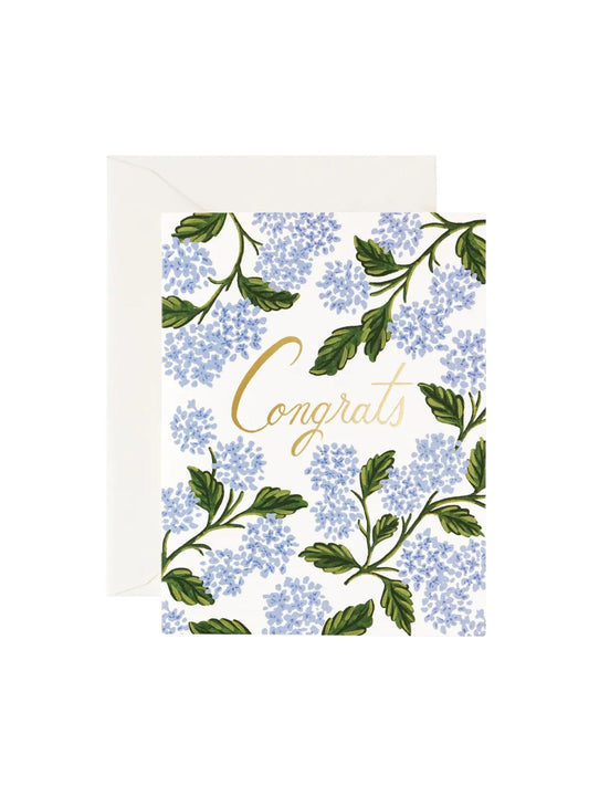 Hydrangea Congrats Card