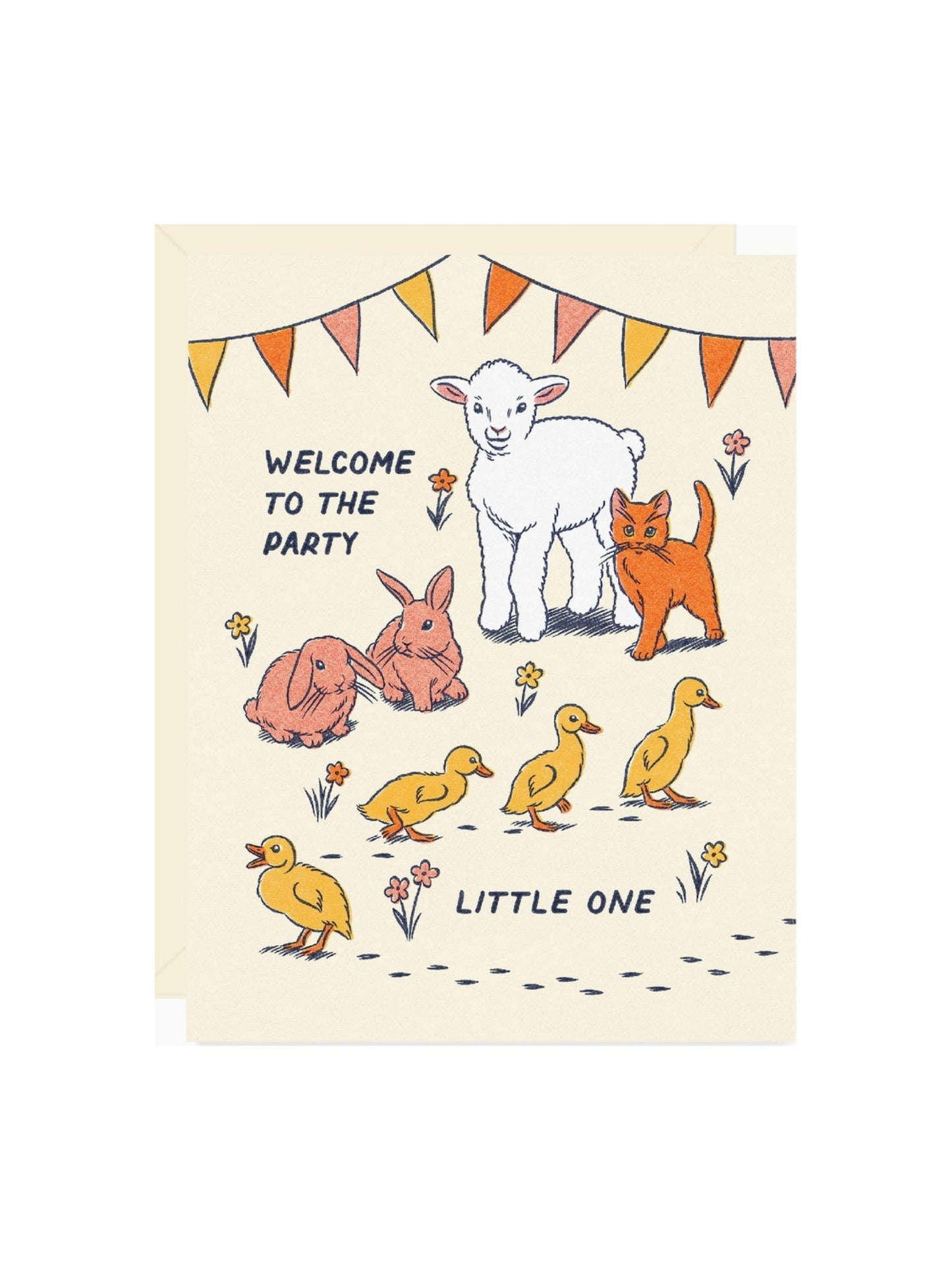 Welcome Baby Animals Card