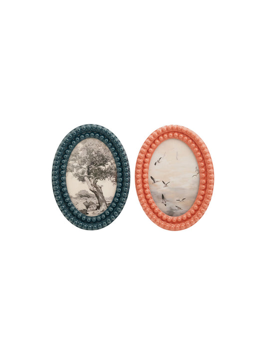 Oval Resin Bobbin Photo Frame